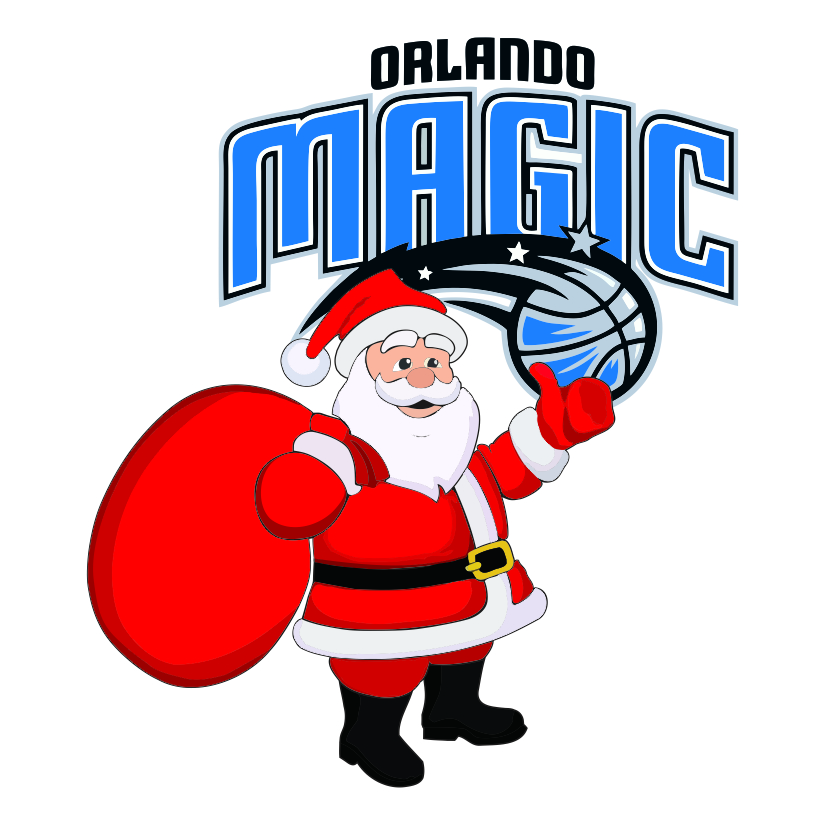 Orlando Magic Santa Claus Logo iron on paper